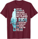 I Don't Ride My Horse To Win Races I Ride To Feel Strong T-Shirt - T-Shirt | Maroon