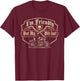 I'm Friendly But My Wife Isn't Funny Biker T-Shirt - T-Shirt | Maroon