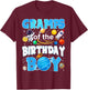 Gramps of The Birthday Boy Astronaut Space Planets T-Shirt - T-Shirt | Maroon