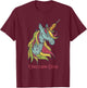 Funny Unicorn-Dog / Unicorn Dog / Unicorn Corn Dog T-Shirt - T-Shirt | Maroon