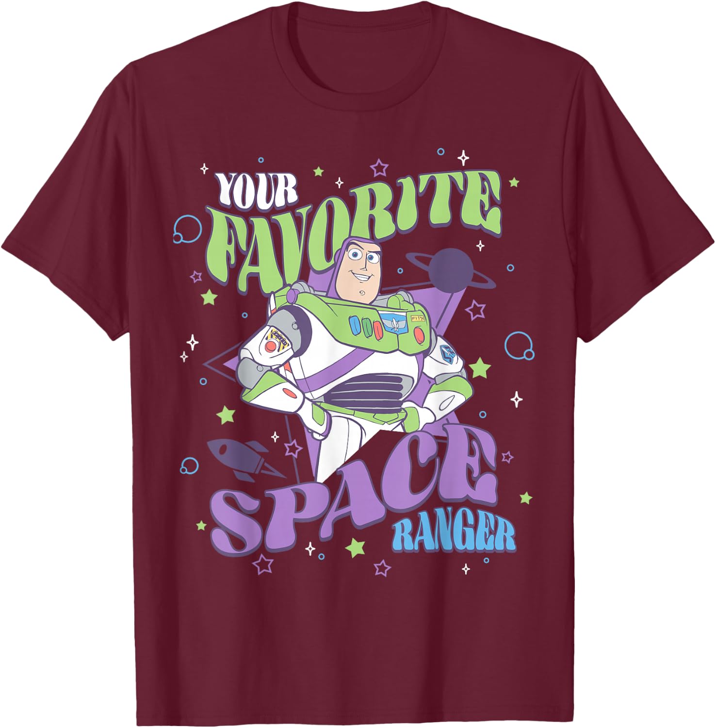 Disney Pixar Toy Story Your Favorite Space Ranger Lightyear T-Shirt - T-Shirt | Maroon