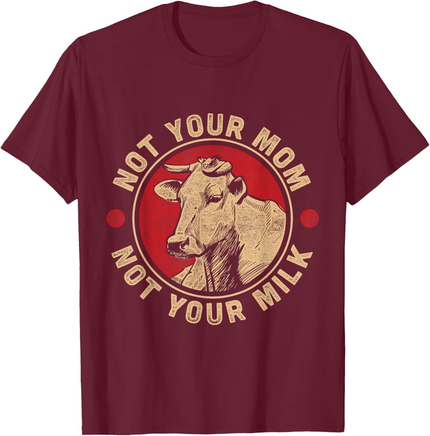 Animal rights activists vegetarian Earth Day organic vegan T-Shirt - T-Shirt | Maroon