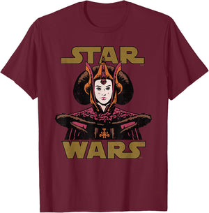 Star Wars Logo Padmé Amidala T-Shirt - T-Shirt | Maroon