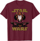 Star Wars Logo Padmé Amidala T-Shirt - T-Shirt | Maroon