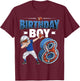 dabbing boy 8 year old American football 8th birthday T-Shirt - T-Shirt | Maroon