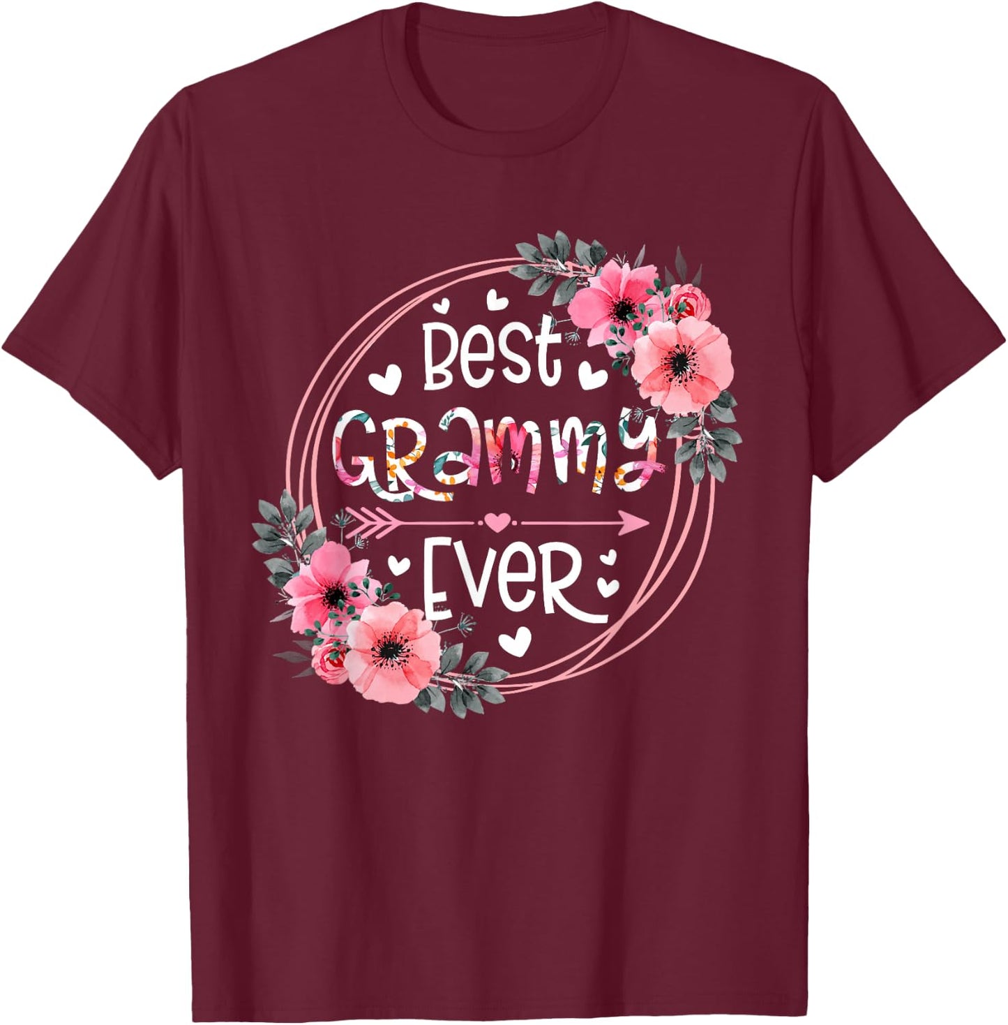 Women Best Grammy Ever Announcement Mothers Day Grandparents T-Shirt - T-Shirt | Maroon