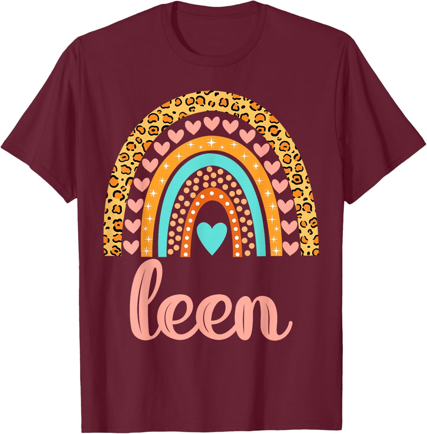 Leen Leen Name Birthday Shirt Gift T-Shirt - T-Shirt | Maroon