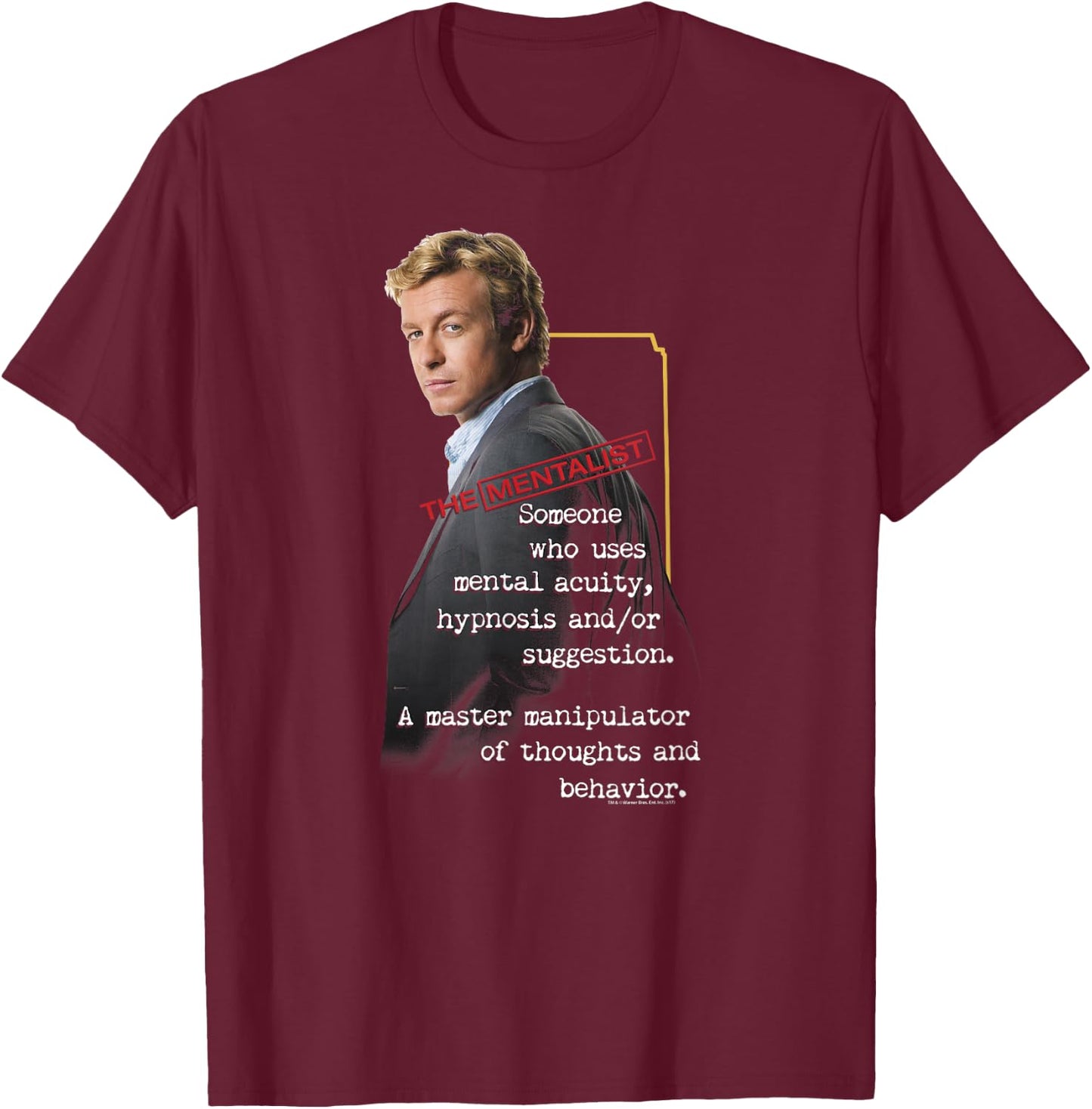 The Mentalist Definition T-Shirt - T-Shirt | Maroon