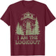 Fire Lookout Tower Vintage Forest Park Nature Ranger T-Shirt - T-Shirt | Maroon