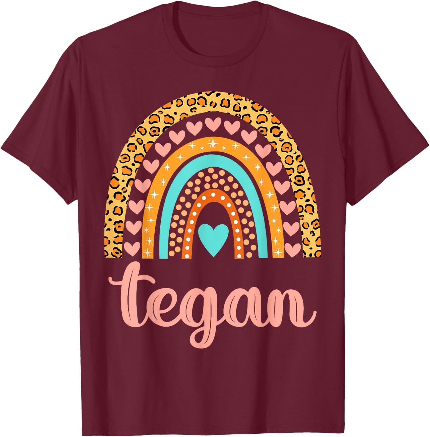 Tegan Tegan Name Birthday Shirt Gift T-Shirt - T-Shirt | Maroon