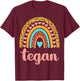 Tegan Tegan Name Birthday Shirt Gift T-Shirt - T-Shirt | Maroon