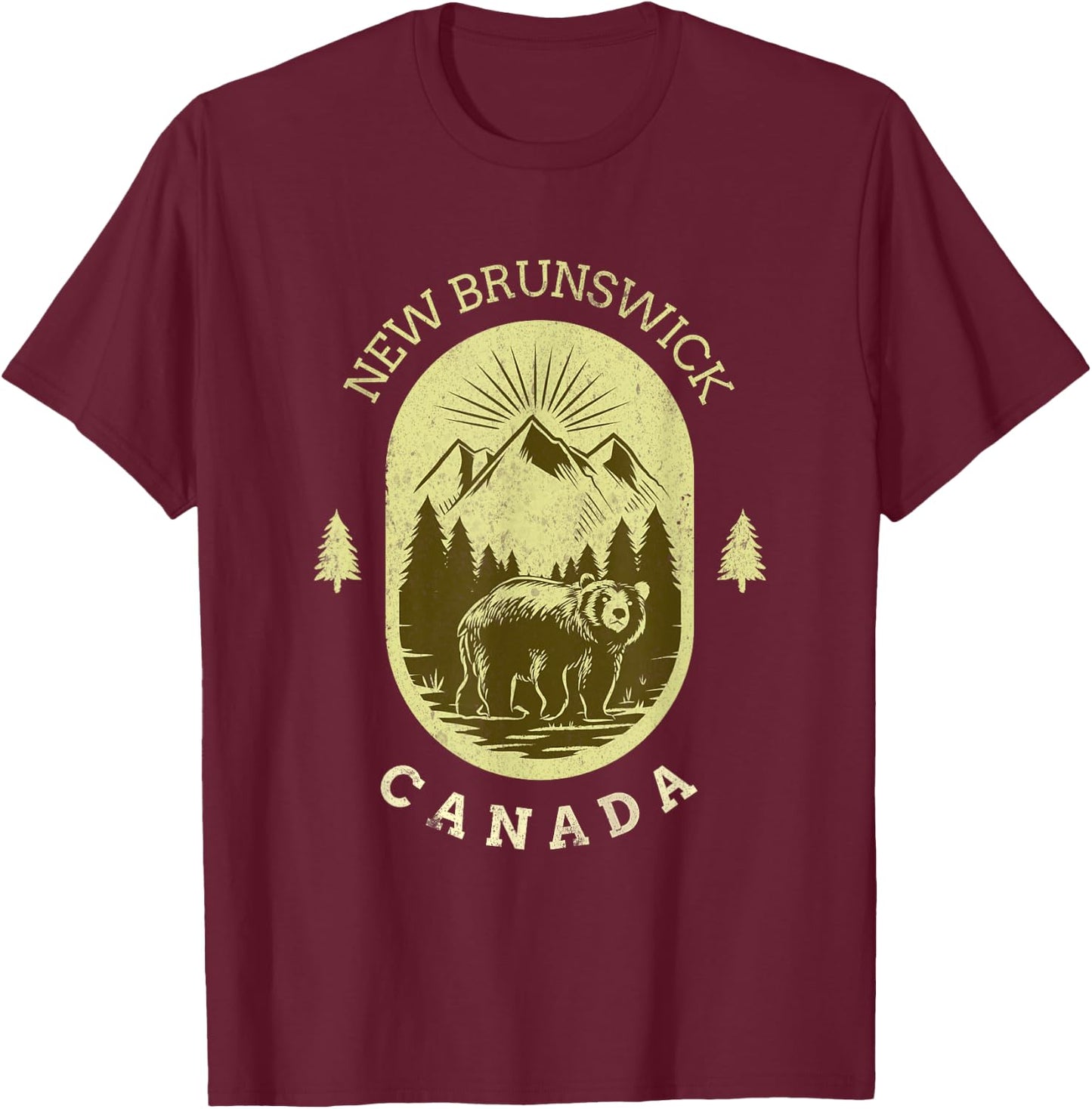 New Brunswick Canada T-Shirt - T-Shirt | Maroon