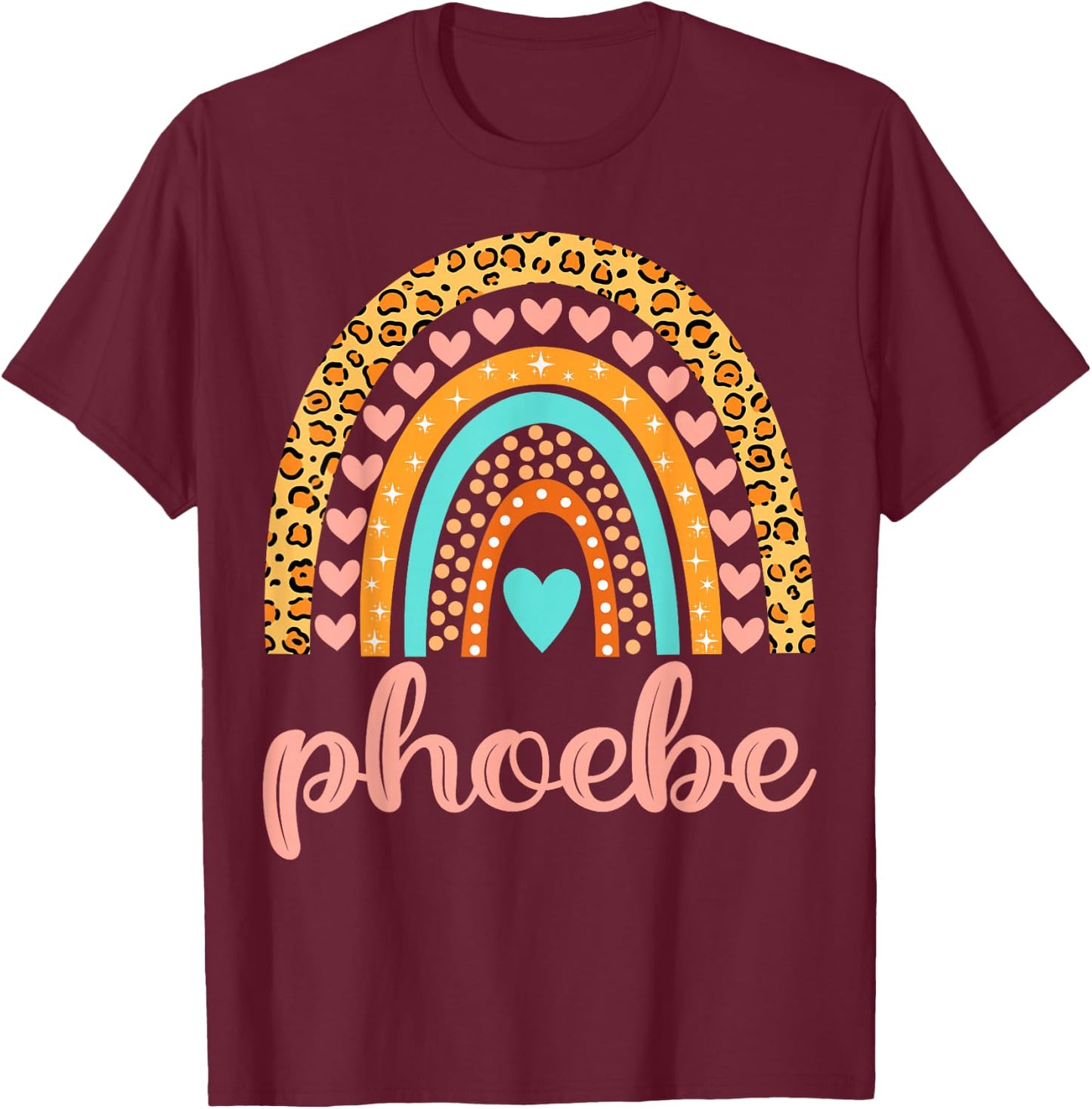 Phoebe Phoebe Name Birthday Shirt Gift T-Shirt - T-Shirt | Maroon