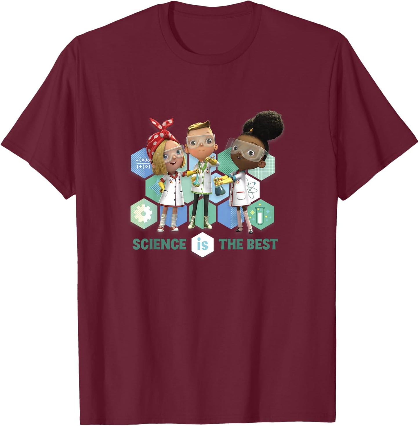 Kids Ada Twist, Scientist Group Shot Science Is The Best T-Shirt - T-Shirt | Maroon