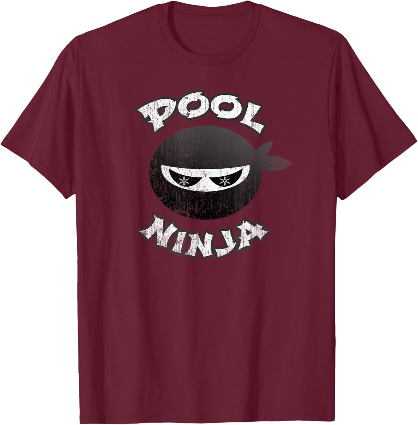 Pool Ninja Multitasking Gym Manager Water Theme Park Resort T-Shirt - T-Shirt | Maroon