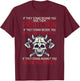 Family protection fighter Valhalla Odin Nordic Viking T-Shirt - T-Shirt | Maroon