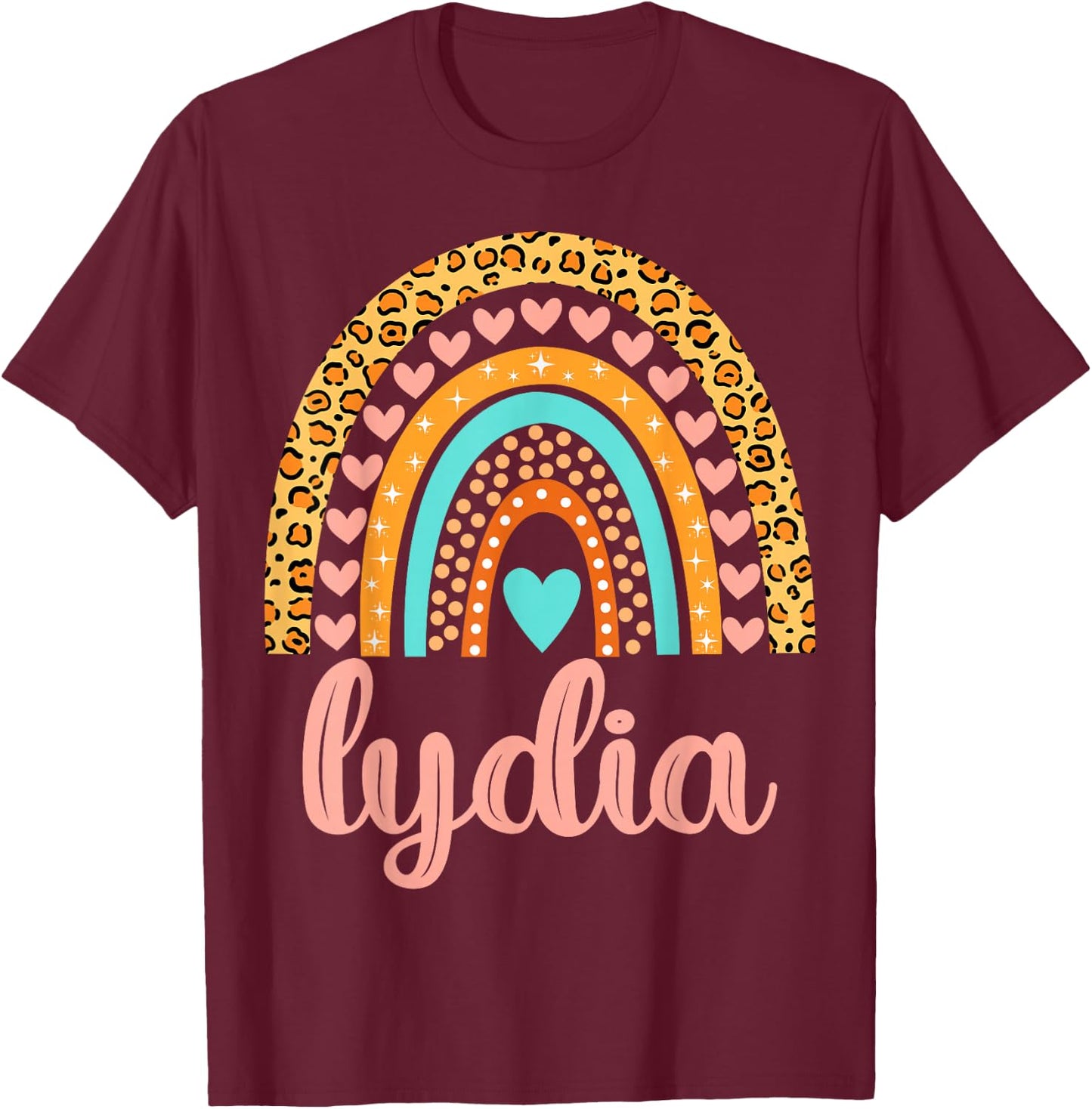 Lydia Lydia Name Birthday Shirt Gift T-Shirt - T-Shirt | Maroon