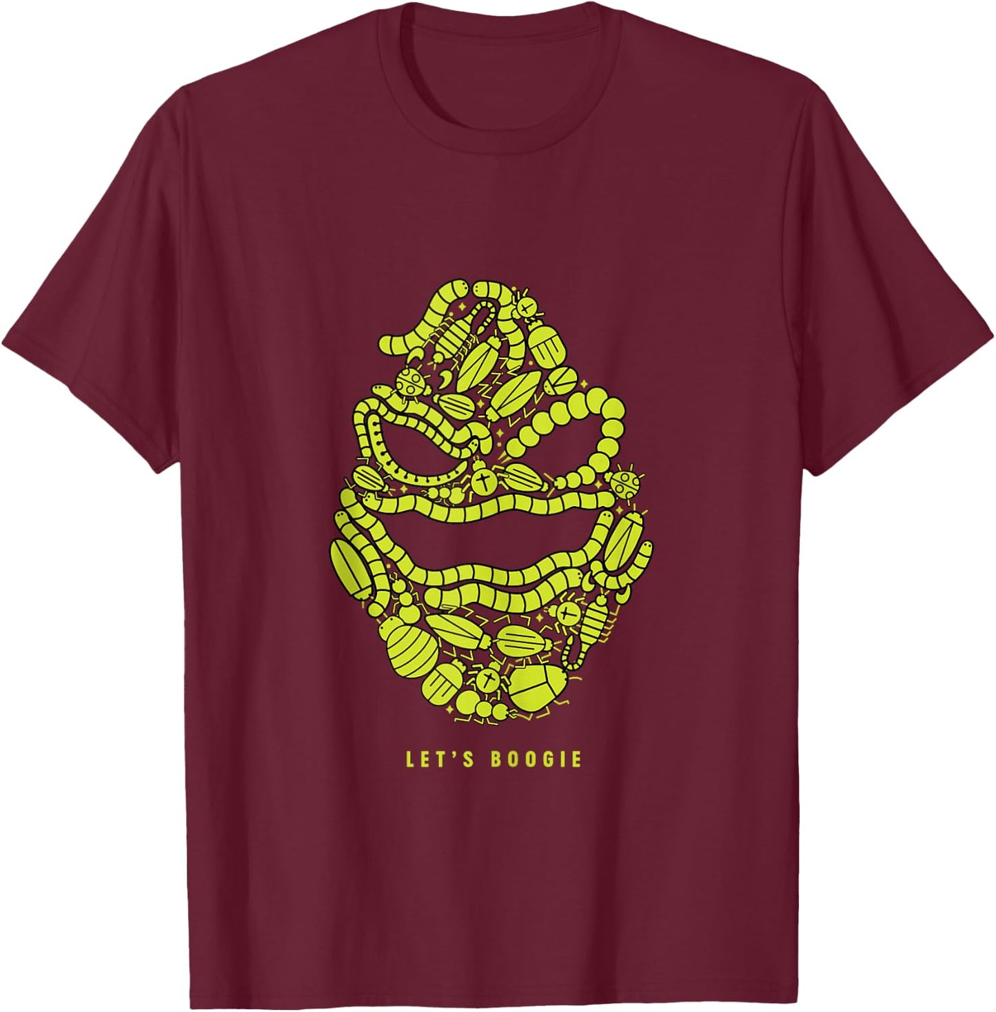 Disney The Nightmare Before Christmas Oogie Boogie Bugs T-Shirt - T-Shirt | Maroon