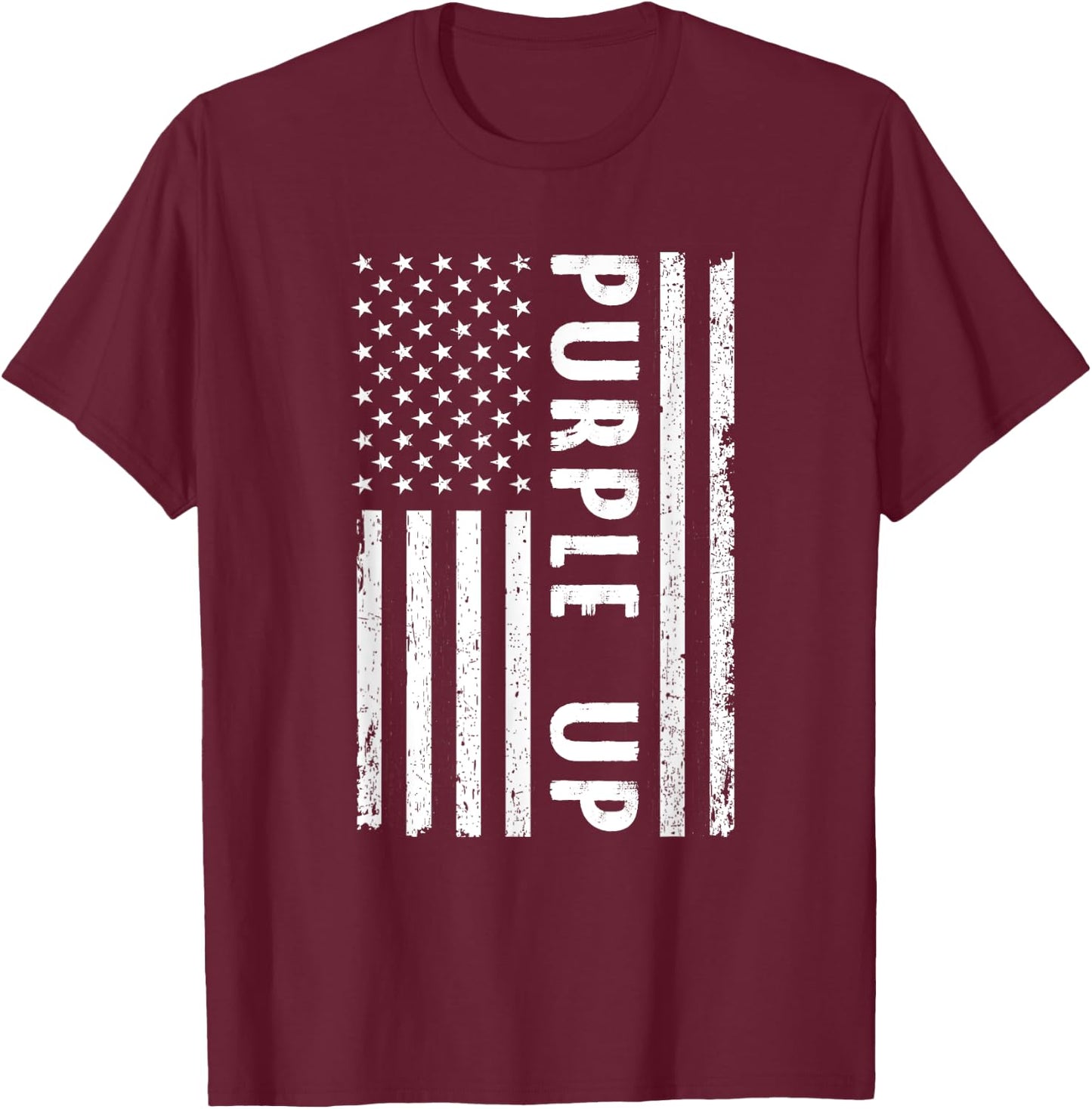 Purple Up Military Child Awareness | & Small T-Shirt - T-Shirt | Maroon