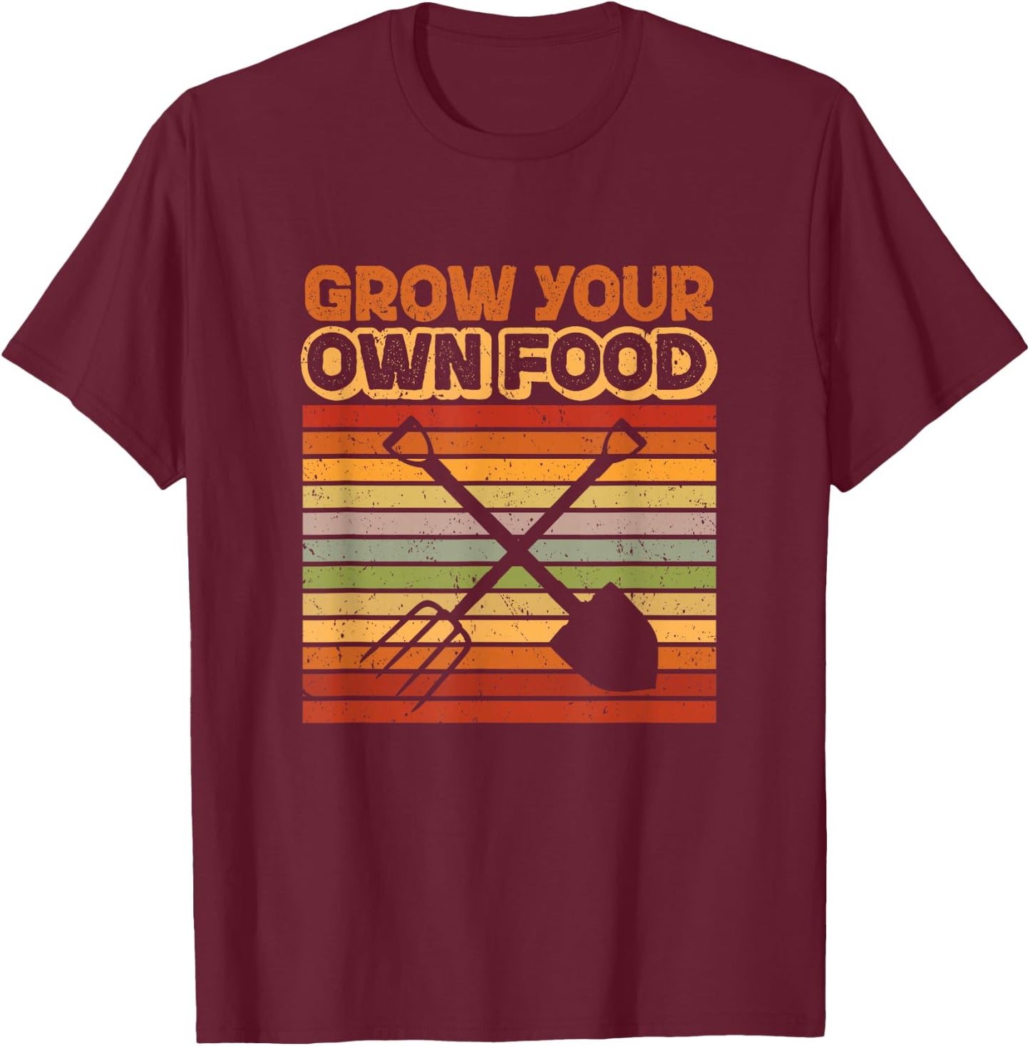 Gardener Gardening garden trees plants grow your own food T-Shirt - T-Shirt | Maroon