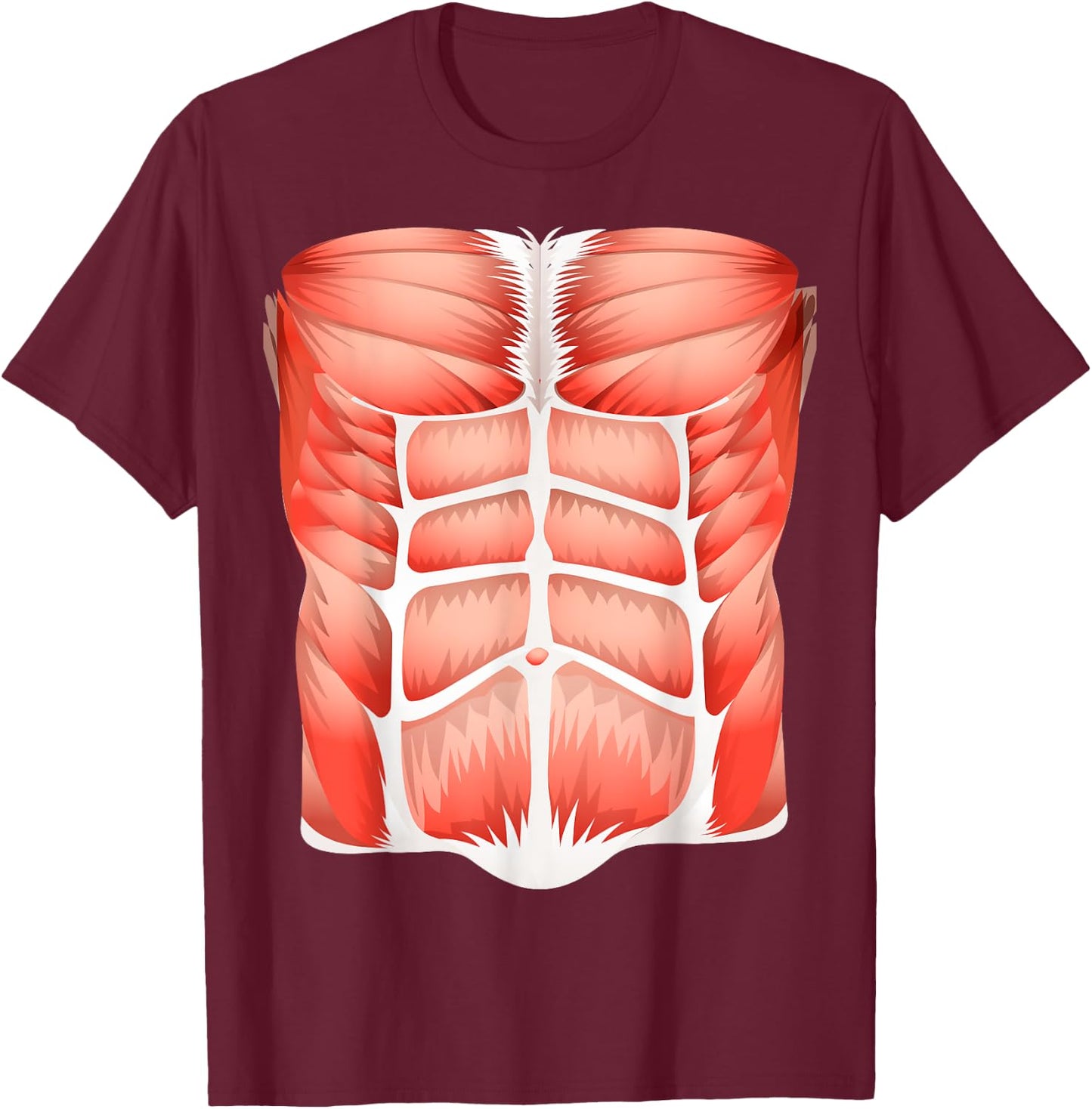 Funny Halloween Costume human muscle anatomy T-Shirt - T-Shirt | Maroon