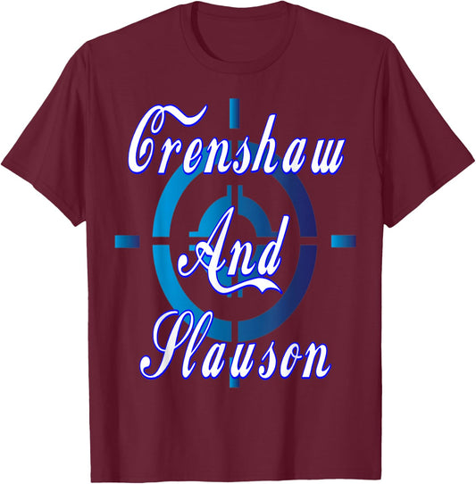 Crenshaw And Slauson Hustle Shirt T-Shirt - T-Shirt | Maroon