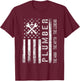Plumbing Graphic Design Plumber Dad T-Shirt - T-Shirt | Maroon
