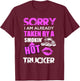 Funny Truck Driver Trucker Wife Girlfriend Husband Gift T-Shirt - T-Shirt | Maroon