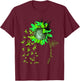 KABUKI SYNDROME AWARENESS Sunflower Lime Ribbon T-Shirt - T-Shirt | Maroon