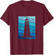 Lighthouse Retro Vintage Seaside Life Sailing Beach Lover T-Shirt - T-Shirt | Maroon
