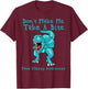 Kids Food Allergy Awareness T Shirt Boys Teal Rex Dinosaur T-Shirt - T-Shirt | Maroon