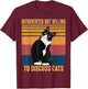 Introverted But Willing To Discuss Cats - Introverted Cat T-Shirt - T-Shirt | Maroon