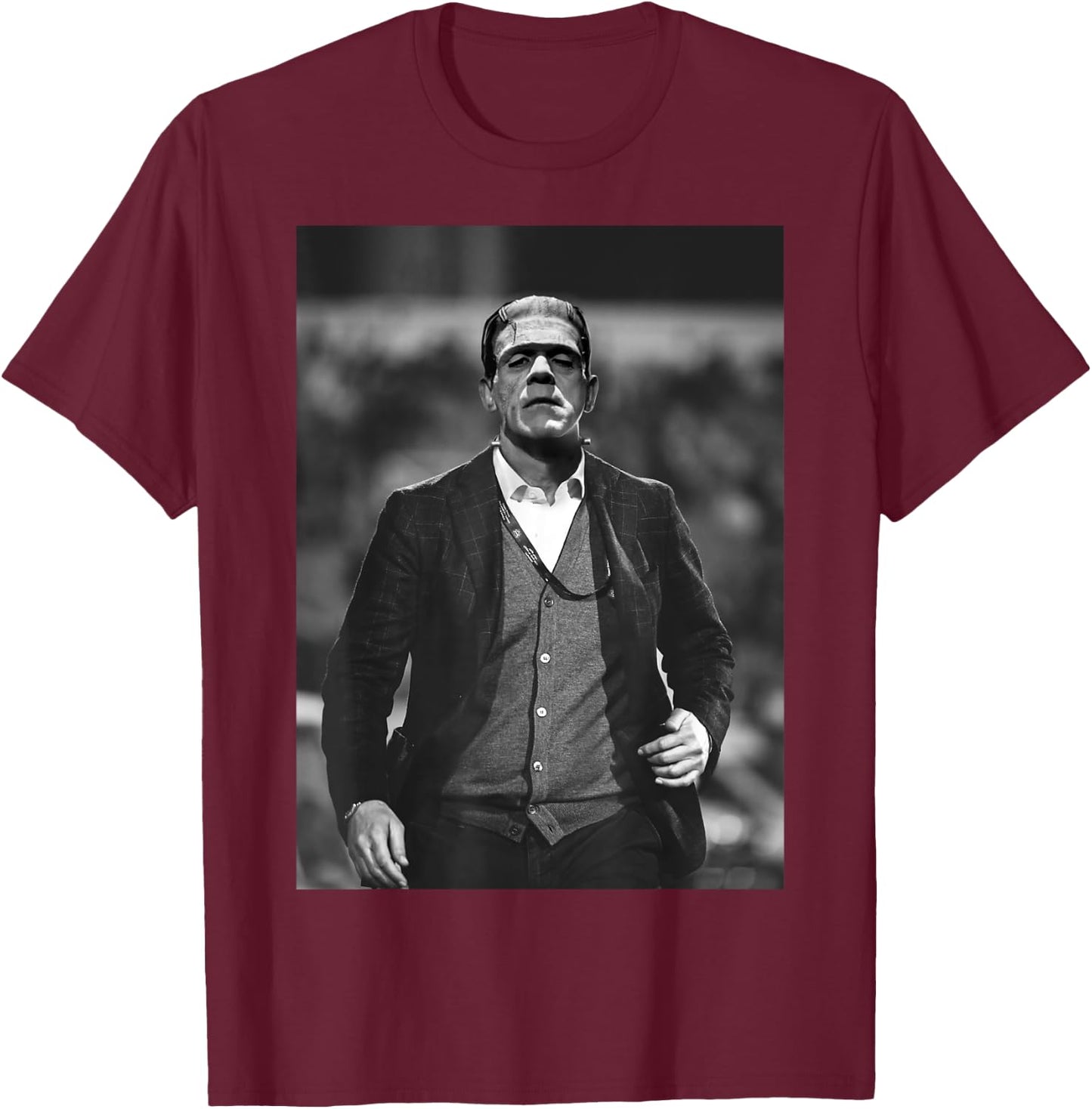 Frankenstein Cool Dapper Frankenstein Monster Suit Halloween Small T-Shirt - T-Shirt | Maroon