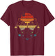 Retro Moon Phases Tree of Life T-Shirt - T-Shirt | Maroon