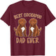 Best Cockapoo Dad Ever Dog Father Dad Cockapoo T-Shirt - T-Shirt | Maroon