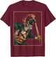 Sikh Martyr Baba Deep Singh Shahid Khanda Lion T-Shirt - T-Shirt | Maroon