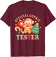 Official Cookie Tester Christmas Couples Matching Toddler T-Shirt - T-Shirt | Maroon