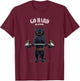 Black Cat Weightlifting in Fitness Gym T-Shirt - T-Shirt | Maroon