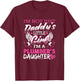 Plumbing Daughter My Dad Is A Funny Plumber T-Shirt - T-Shirt | Maroon