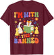 Banned Books I'm With The Banned T-Shirt - T-Shirt | Maroon