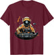 Astronaut DJ In Space T-Shirt - T-Shirt | Maroon