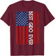 Best GIDO Ever Vintage American Flag Fathers Day T-Shirt - T-Shirt | Maroon