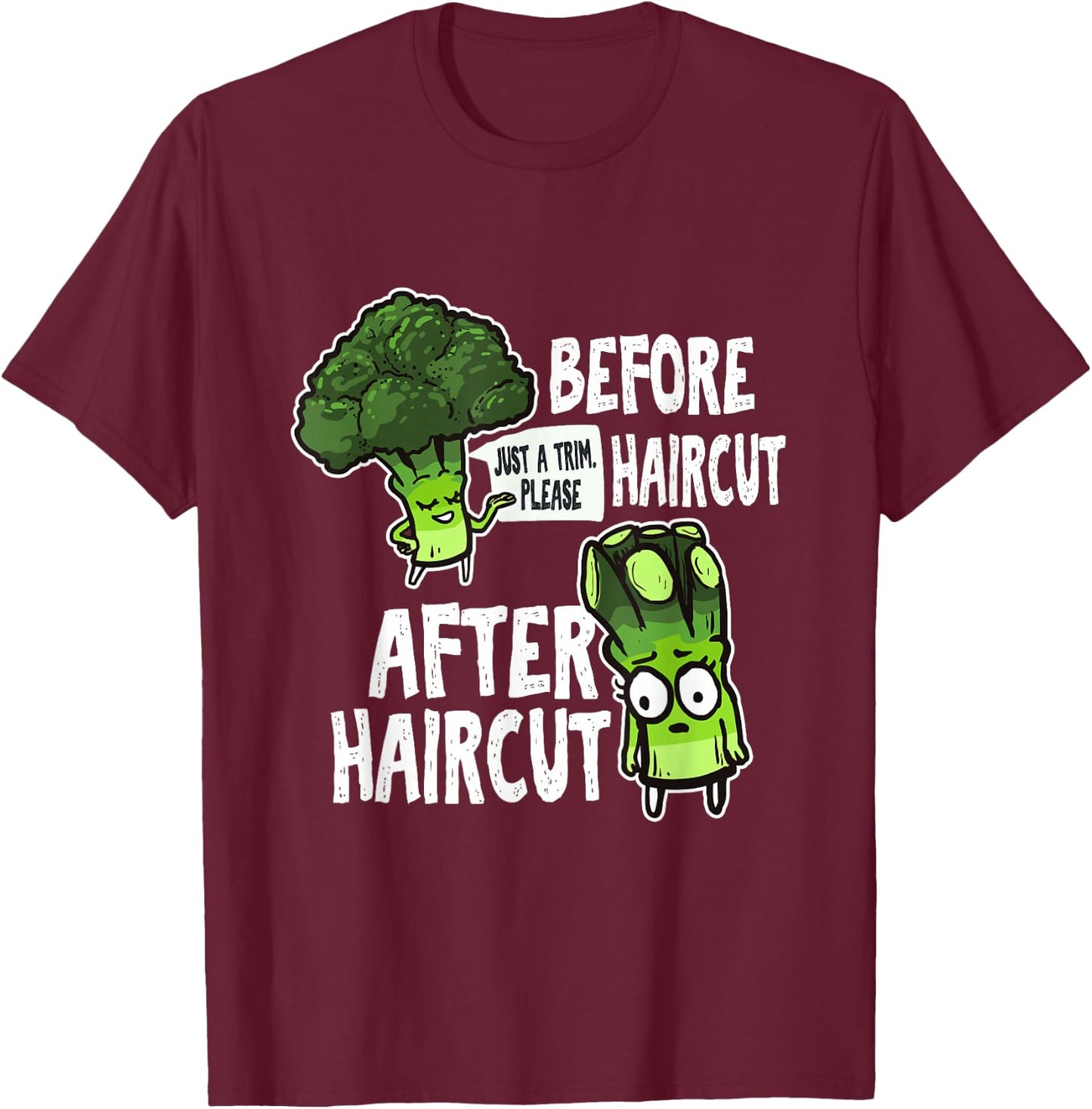 Funny Haircut Hair Cutting Gift Hairdresser Meme T-Shirt - T-Shirt | Maroon