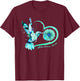 Hummingbird Sunflower Heart Teal Ribbon Addiction Recovery T-Shirt - T-Shirt | Maroon
