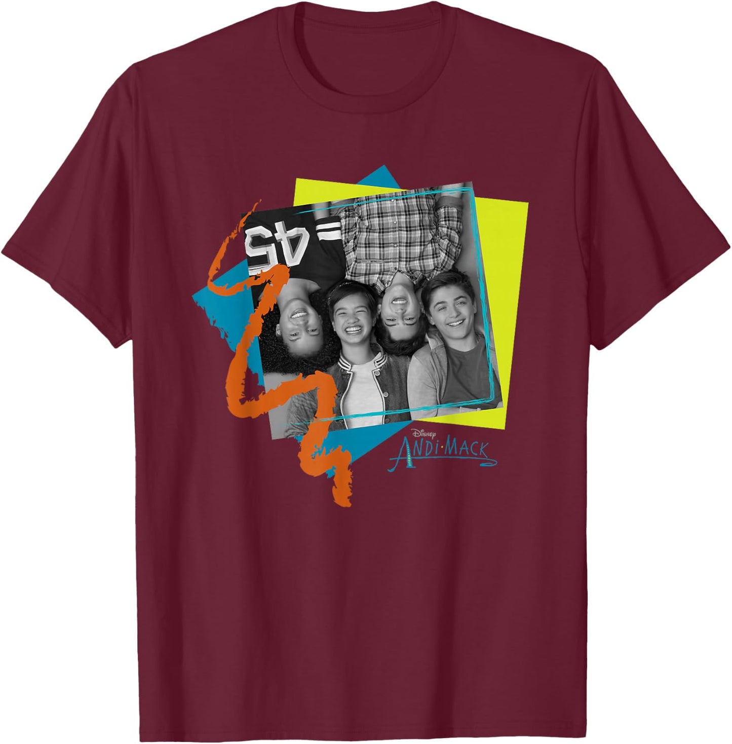 Disney Channel Andi Mack Cast T-Shirt - T-Shirt | Maroon