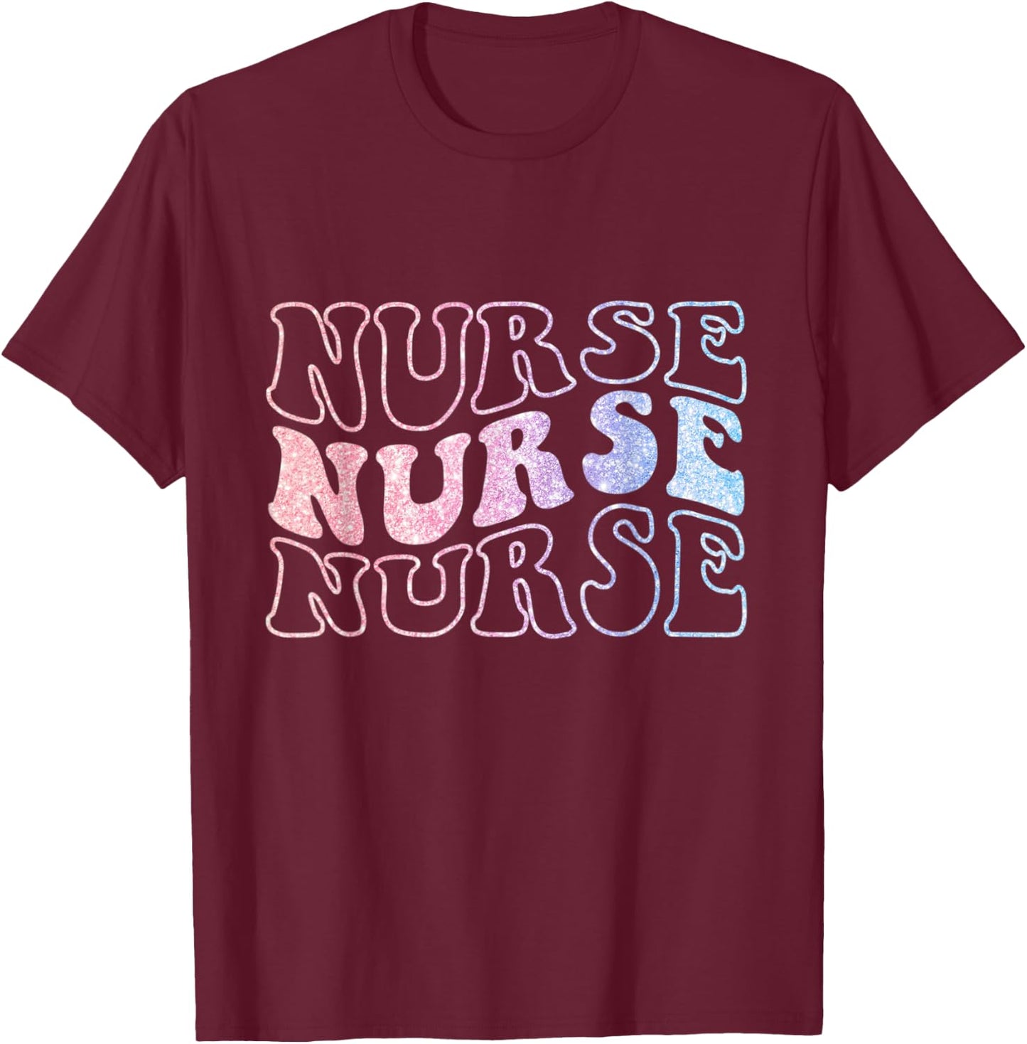 Retro Future Nurse Life For Registered Nurse Nurse's Day T-Shirt - T-Shirt | Maroon