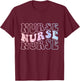 Retro Future Nurse Life For Registered Nurse Nurse's Day T-Shirt - T-Shirt | Maroon