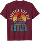 Mountain Bike Dad Funny Vintage MTB Downhill Bike T-Shirt - T-Shirt | Maroon