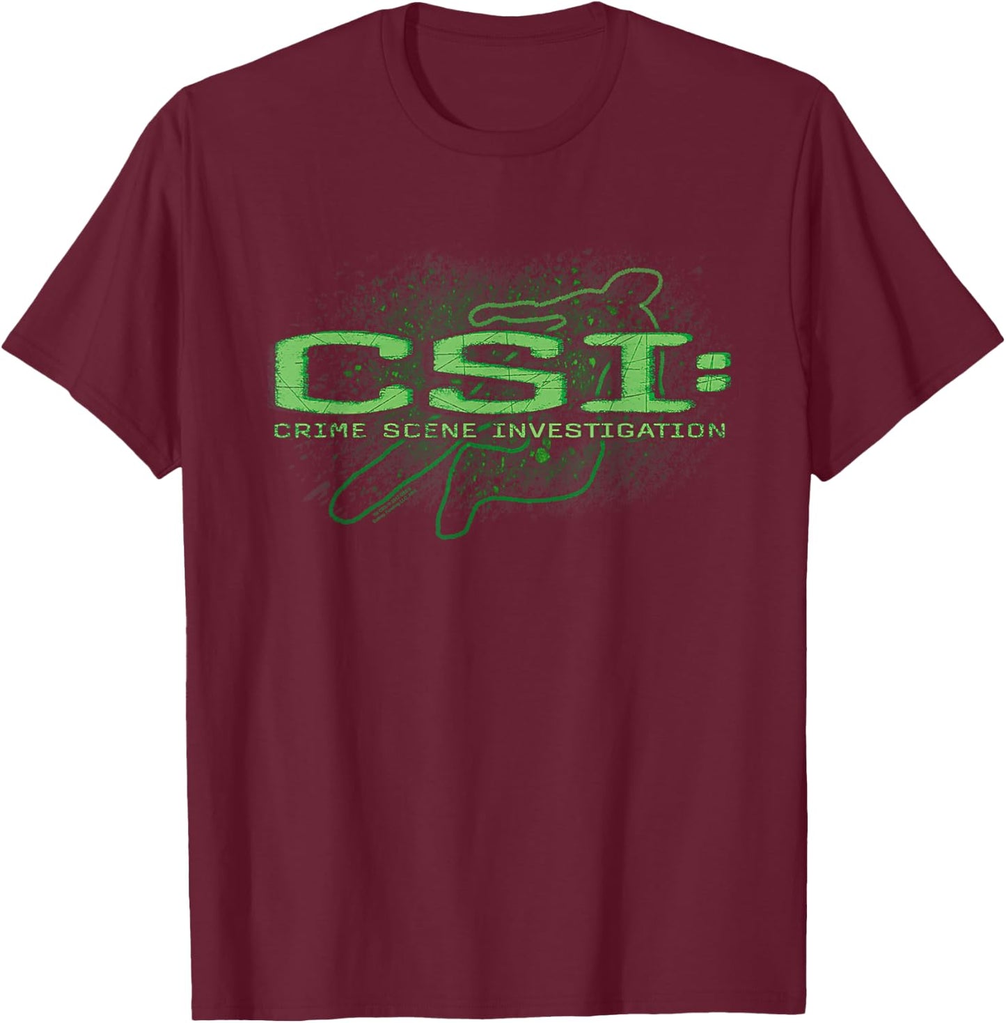 CSI Sketchy Shadow T-Shirt - T-Shirt | Maroon