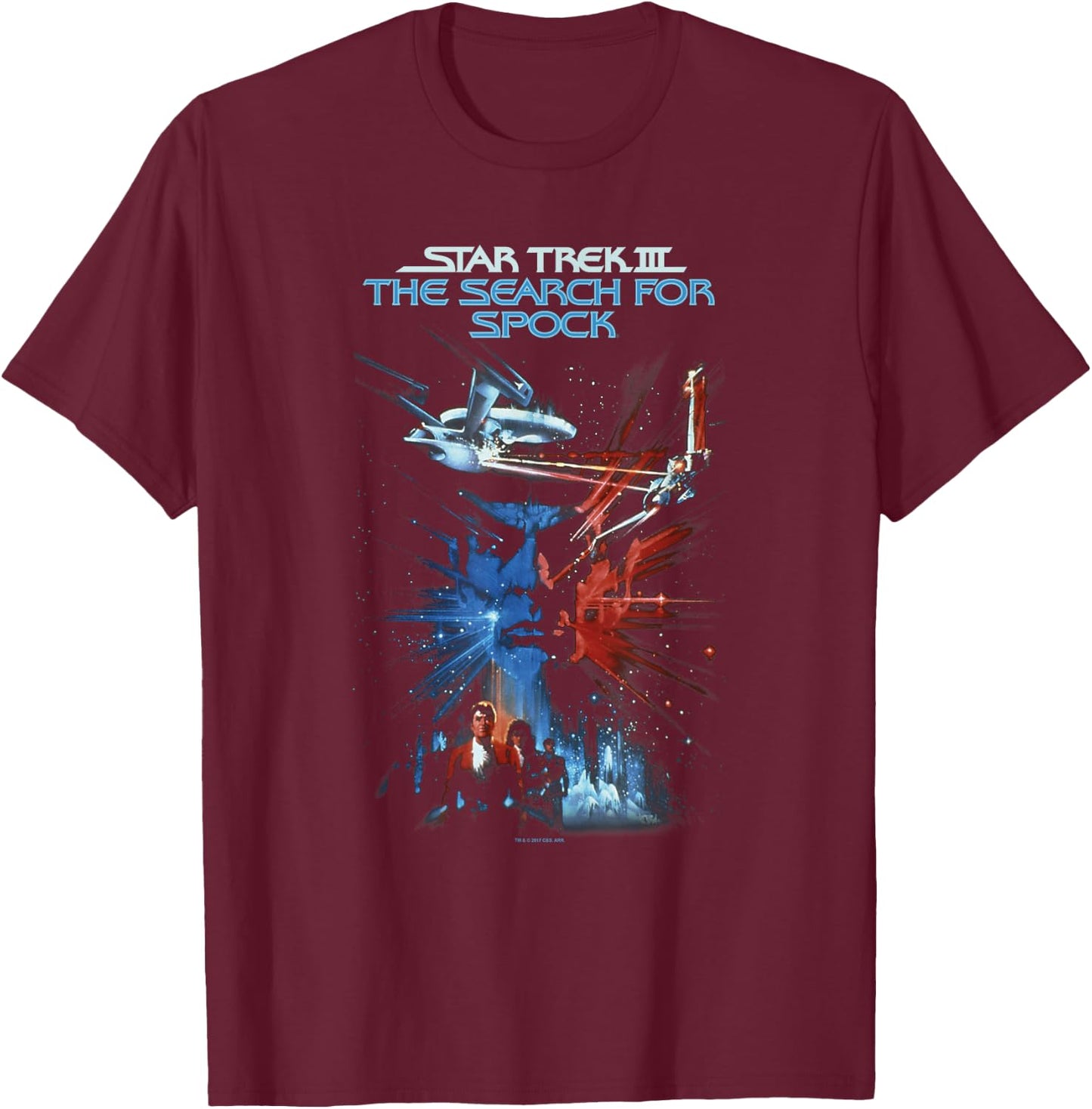 Star Trek Search For Spock Movie T-Shirt - T-Shirt | Maroon